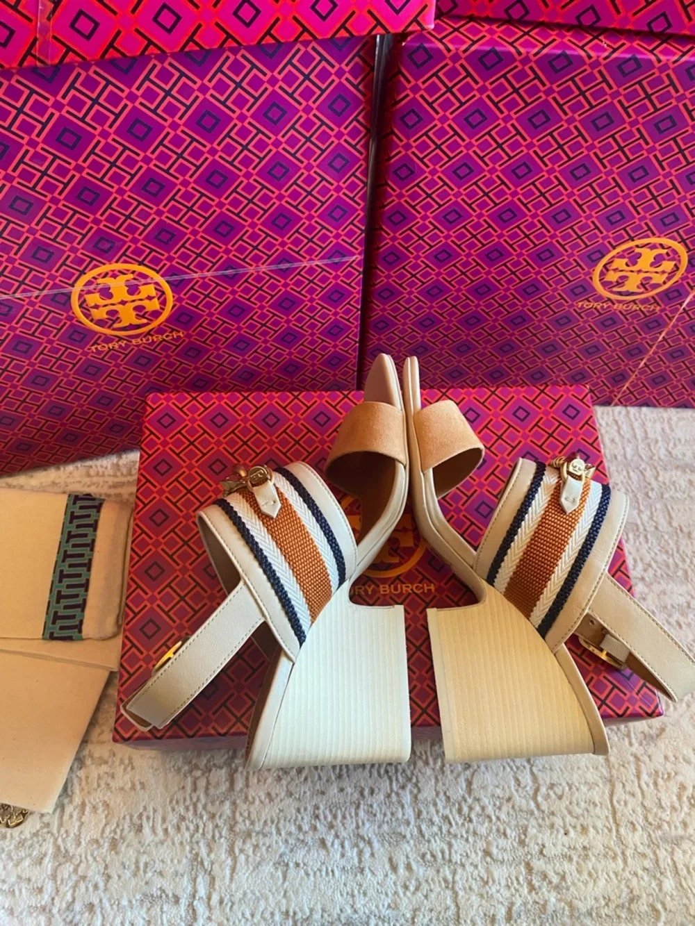 Tory Burch Jessa Block Heel Sandals
